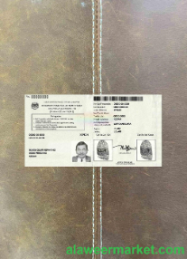 Malaysia Temporary Identification Certificate  2016 photolook